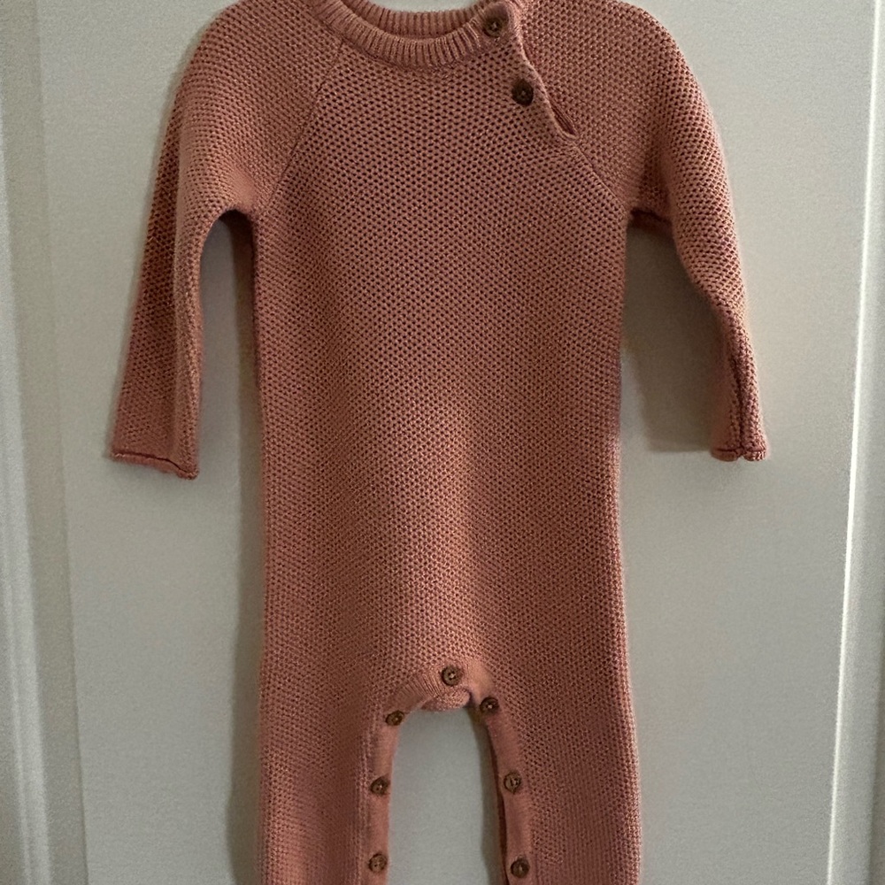 Pink Knit Romper